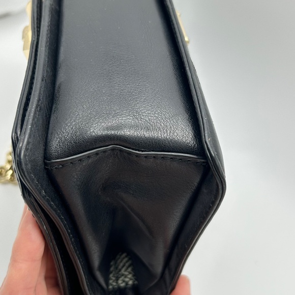 Rebecca Minkoff LOVE Crossbody Black Leather Diamond Quilt EUC - Picture 10 of 14